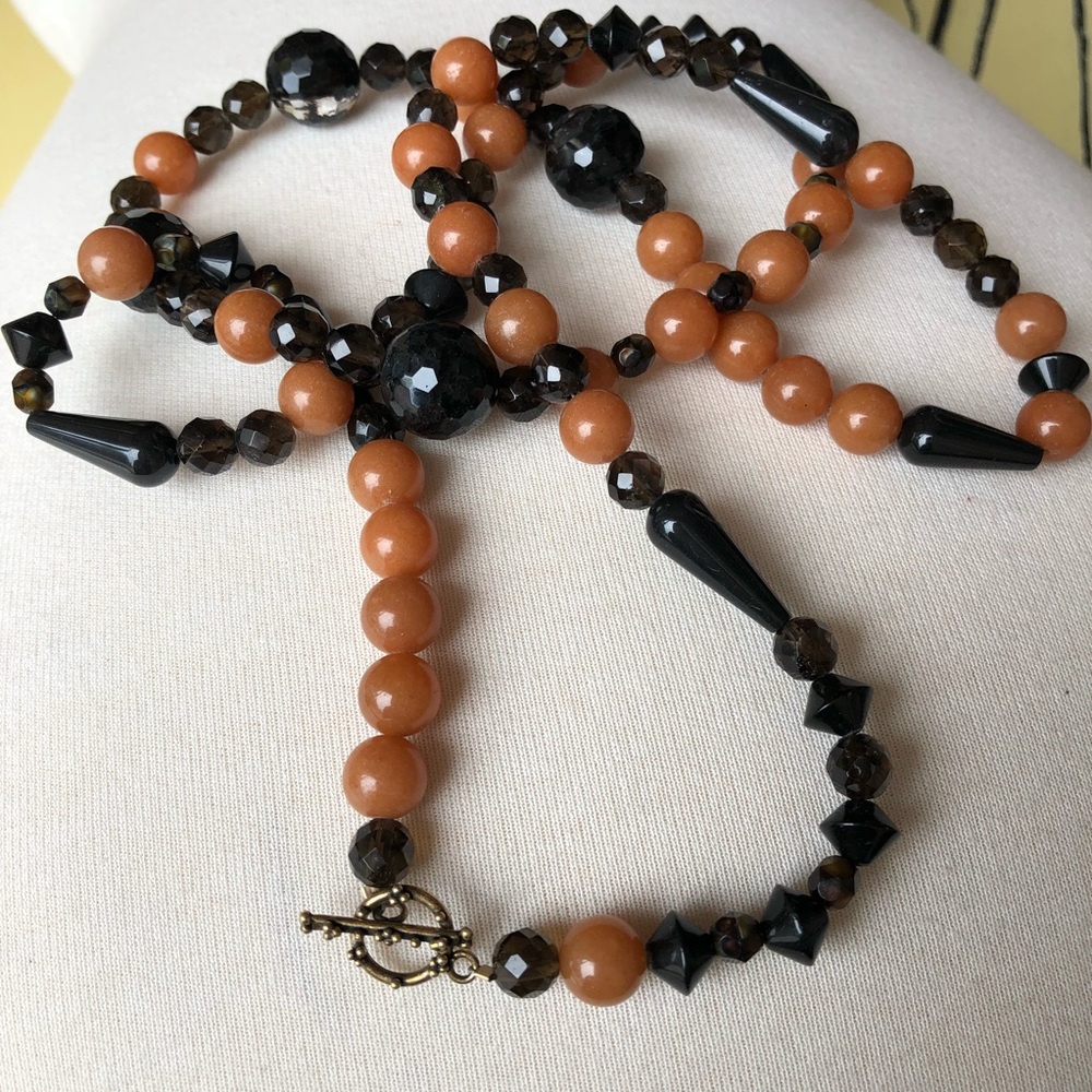 Opera Necklaces with Crystal  and Glass Beads